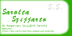 sarolta szijjarto business card