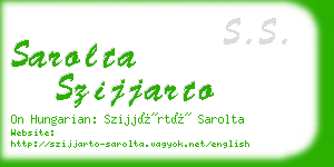 sarolta szijjarto business card